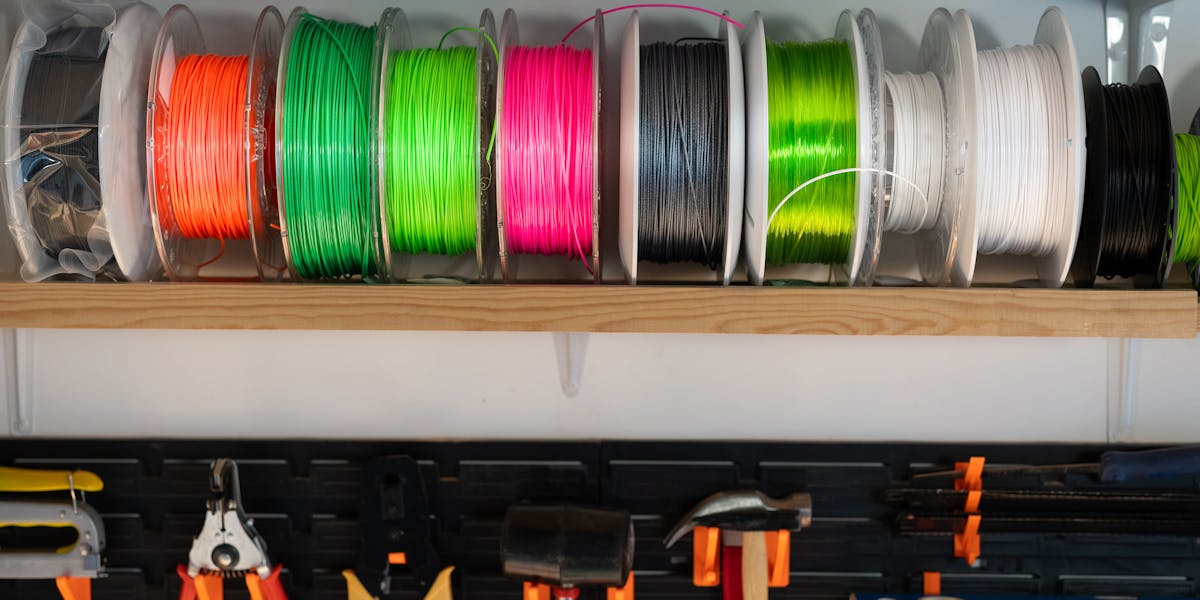 3D printing materials comparison - PLA, PETG, and ABS